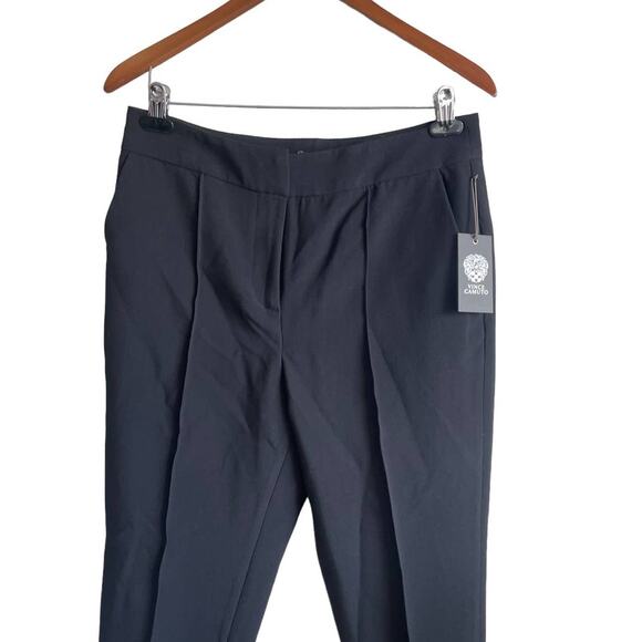 Vince Camuto Women Pants 8‎ Black Tapered Leg Stretch Pockets Comfort Workwear - Picture 8 of 9